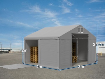 Палатка для хранения сельскохозяйственных грузов 3x4 СТАНДАРТ