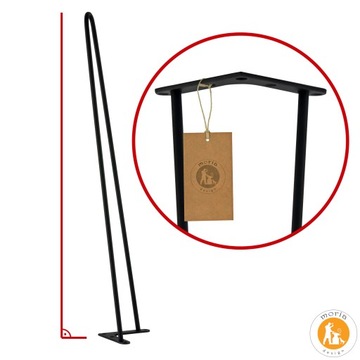 MORIA DESIGN Металлические ножки ножки стола журнальный столик Ножки-шпильки 61 см и 10 мм