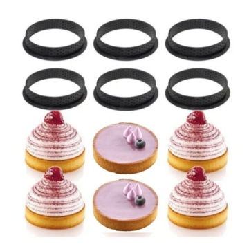 ФОРМА КРУГЛАЯ КОЛЬЦО 6 шт ДЛЯ ВЫПЕЧКИ ТАРТОЛЕЙ, ТАРТЕЛЕЙ ПИЦЦЫ 316