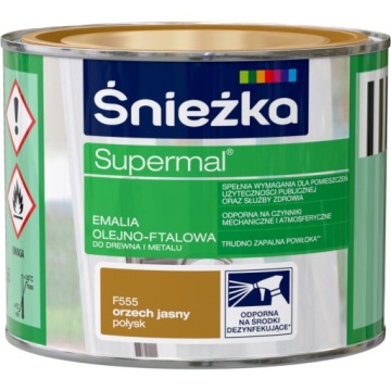 ŚNIEŻKA SUPERMAL EMALIA OLEJNA ORZECH JASNY 0,2l