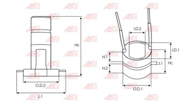 КОЛЬЦО ГЕНЕРАТОРА/КОММУТАТОР AS-PL ASL9010