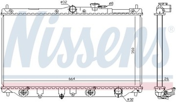 CHLADIČ VODY 622831 NISSENS HONDA ROVER 600