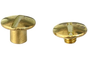 Винтовые заклёпки Шуруп 7мм Золотой 5 шт.