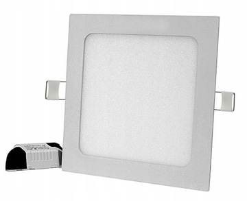 Podtynkowy panel LED plafon sufitowy kwadrat 12W