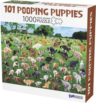 1000Pcs Puzzle Dogs Pooping Puzzle