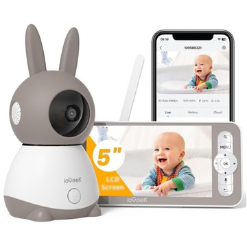 NIANIA ELEKTRONICZNA KAMERA WIFI OBROTOWA 2K 3MPx 5