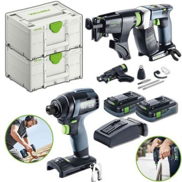 Festool zestaw aku. wkrętarka + zakrętarka