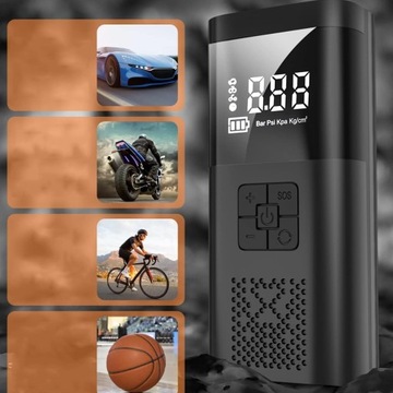 МИНИ-ШИННЫЙ НАСОС СО СВЕТОДИОДНОЙ ПОДСВЕТКОЙ ЭЛЕКТРИЧЕСКИЙ ВОЗДУШНЫЙ НАСОС ДЛЯ АВТОМОБИЛЯ