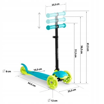 ТРЕХКОЛЕСНЫЙ САМОКАТ ДЛЯ РЕБЕНКА СО СВЕТЯЩИМИСЯ КОЛЕСАМИ ПОДАРОК ​​ДЛЯ ДЕТЕЙ 3, 4, 5 ЛЕТ.