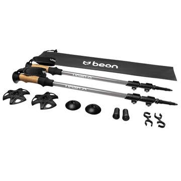 ТРЕККИНГОВЫЕ ПАЛКИ ДЛЯ САНДОРИДНОЙ ХОДЬБЫ BEON PRO 2