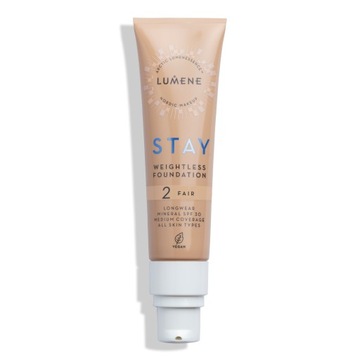 LUMENE Lekki długotrwały podkład STAY SPF 30, 2 Fair