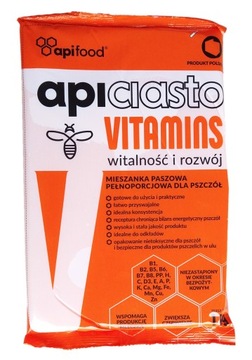 APICIASTO 1 kg CIASTO dla pszczół z WITAMINAMI pokarm na wiosnę