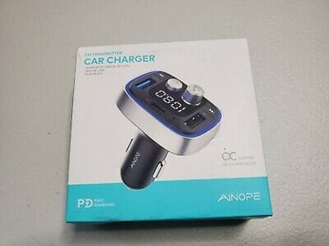 AINOPE MP3 USB-C BT 5.0 FM-передатчик и зарядное устройство