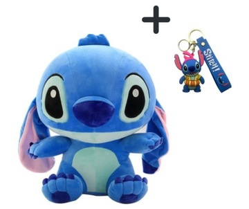MASKOTKA PLUSZOWA PLUSZAK LILO I STICH PRZYTULANKA DISNEY + BRELOK 3D