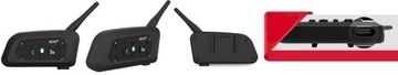 2x INTERKOM MOTOCYKLOWY EJEAS V6 PRO+ USB-C 2024 Bluetooth 5.1 na kask