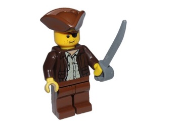 904*LEGO PIRATES FIGURKA PIRAT TRIKORN SZABLA