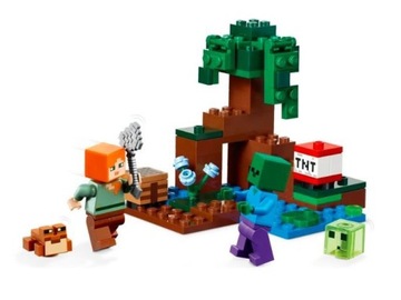 Кирпичики LEGO Minecraft Wetlands Adventure / 21240 + ПОДАРОЧНЫЙ СУМКА