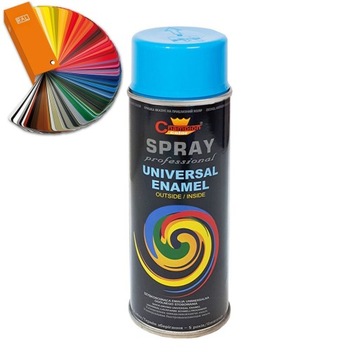 Farba Lakier w Sprayu Niebieski Ral 5015 Emalia Uniwersalna Champion 400ml