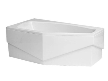 POLIMAT MARIKA wanna asymetr 140x80cm lewa +SYFON