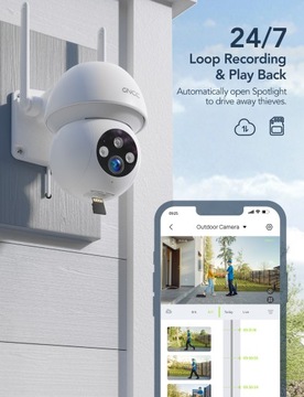 НАРУЖНАЯ КАМЕРА GNCC GK 1 PRO PTZ 360° IP WIFI 3MP