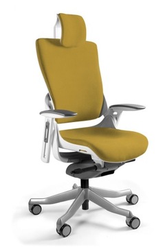 FOTEL DO BIURA WAU 2 BIAŁY KHAKI ERGONOMICZNY