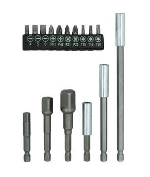 UCHWYT DO WKRĘTARKI BITÓW ADAPTER NASADKI 16 szt