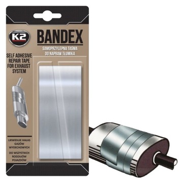 K2 BANDEX Bandaż wysokotemperaturowy do tłumika 5cm x 1 metr