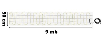 Установите нагревательную коврику воздуха под магистратурой плитки Wi-Fi MA-160W/M² 4,5 м²