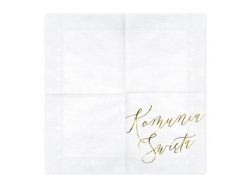 САЛФЕТКИ 33х33см СВЯТОЕ ПРИЧАСТИЕ, БЕЛАЯ БУМАГА