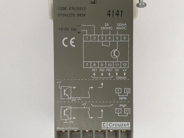 CROUZET SYRELEC CP4, счетчик импульсов, источник питания 10-30 В постоянного тока / 12 В постоянного тока / 24 В постоянного тока