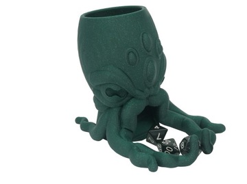 Cthulhu wieża do kości - Dice Tower Zielony z brokatem