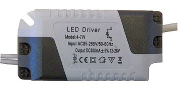 LED DRIVER 4–7 Вт, трансформатор постоянного тока 12–28 В