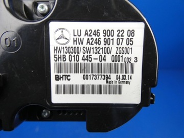 MERCEDES B W246 W176 CLA W117 PANEL KLIMATIZACE VENTILACE
