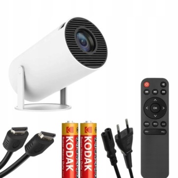 Проектор Портативный поворотный Android TV WiFi Bluetooth 4K Full HD