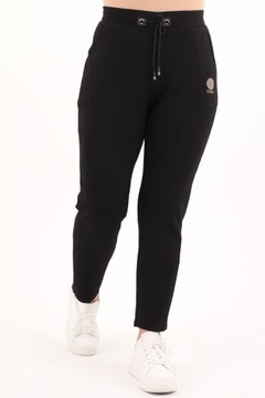 WYGODNE SPODNIE DRESOWE DAMSKIE NA GUMCE Z KIESZENIAMI ELASTYCZNE