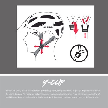 KASK ALIPINA XIMO FLASH WHITE FLOWER 45-49cm