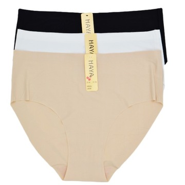 6 БЕСШОВНЫХ ЖЕНСКИХ ТРУСИКОВ С ВЫСОКОЙ ПОСАДКОЙ, ГЛАДКИЕ, Размер M