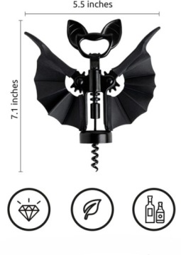 Штопор, открывашка для вина и пива ЭТО летучая мышь