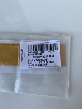 GOLF VII 7 NÁPIS ZNAK NÁLEPKA ZADNÍ 5G08536872ZZ