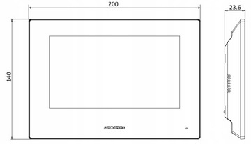 ВИДЕОДОМОНФОРМ WIFI IP ЖК-дисплей 7 ДЮЙМОВ FULL HD HIKVISION ПРИЛОЖЕНИЕ