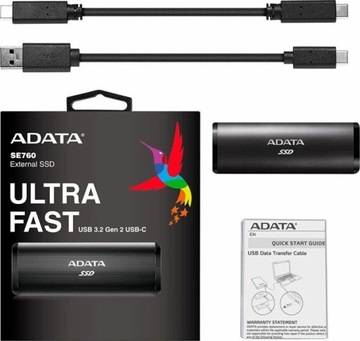 Внешний жесткий диск ADATA ASE760-2TU32G2-CBK
