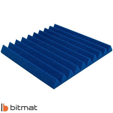 Акустическая панель КЛИН ACOUSTIC FOAM синяя для квадратной стены студии