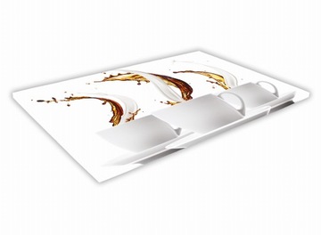 SZKLANA DESKA KUCHENNA 40x30 228b Kawa