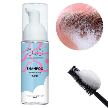 SZAMPON W PIANCE DO BRWI I RZĘS 3w1 80ml OKO LASH