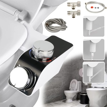 PRZYSTAWKA DO BIDETU, REGULOWANE CIŚNIENIE WODY, Z ZAWOREM MIESZAJĄCYM