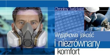 Полумаска 3М тип 6200 размер М + пылевые фильтры 3М 2091 для промышленности