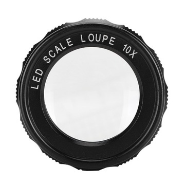 8LED 10-кратное увеличительное стекло со шкалой высокого разрешения, регулируемое увеличение G