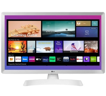 TELEWIZOR SMART BIAŁY LG 28 CALI WiFi DVB-T2 HEVC