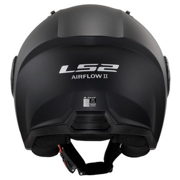 OF616 KASK OTWARTY JET LS2 AIRFLOW II MATT BLACK CZARNY MATT L
