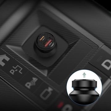 2-ПОРТОВОЕ АВТОМОБИЛЬНОЕ ЗАРЯДНОЕ УСТРОЙСТВО FAST USB TYPE-C